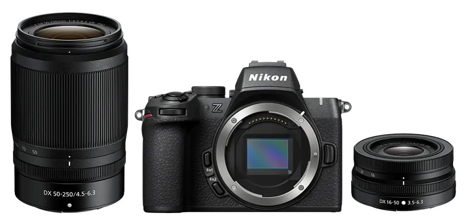 Cumpărați setul Z50II + 16-50mm VR + 50-250mm VR. Extindeți-vă